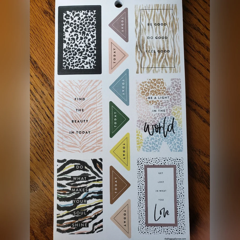 Colorful Animal Print Sticker Book (585 Pcs) by The Happy Planner